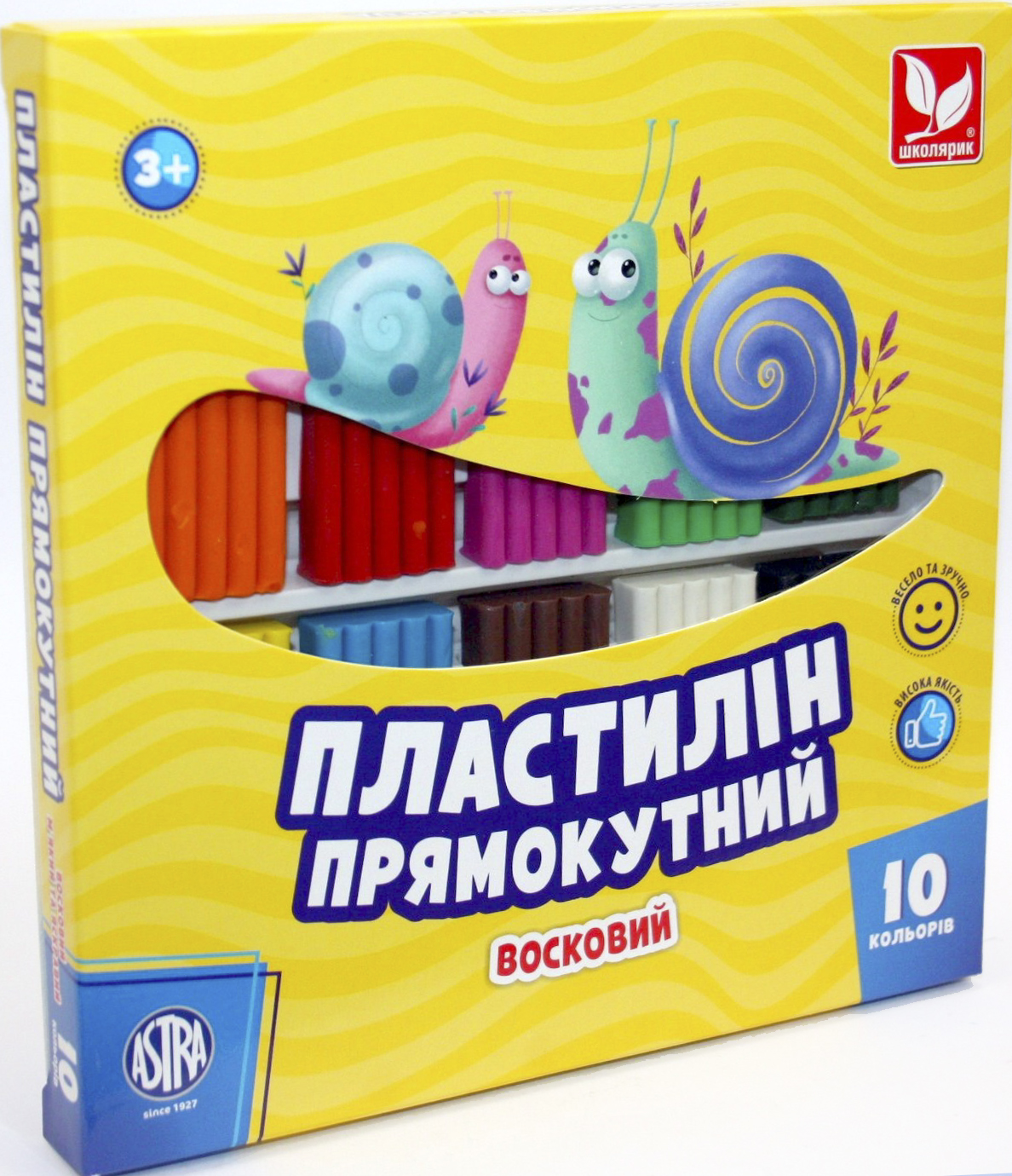 Пластилін 10 кольорів