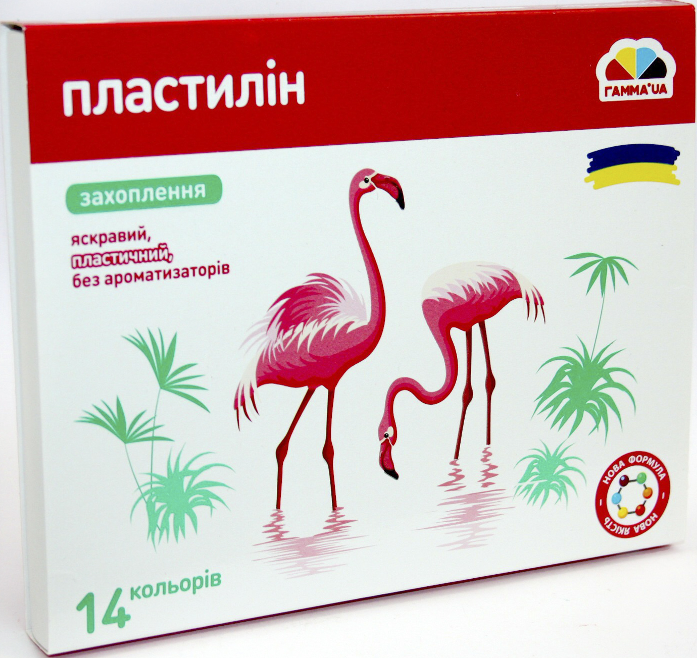 Пластилін «Гамма UA» Захоплення 14 кольорів 224гр зі стеком