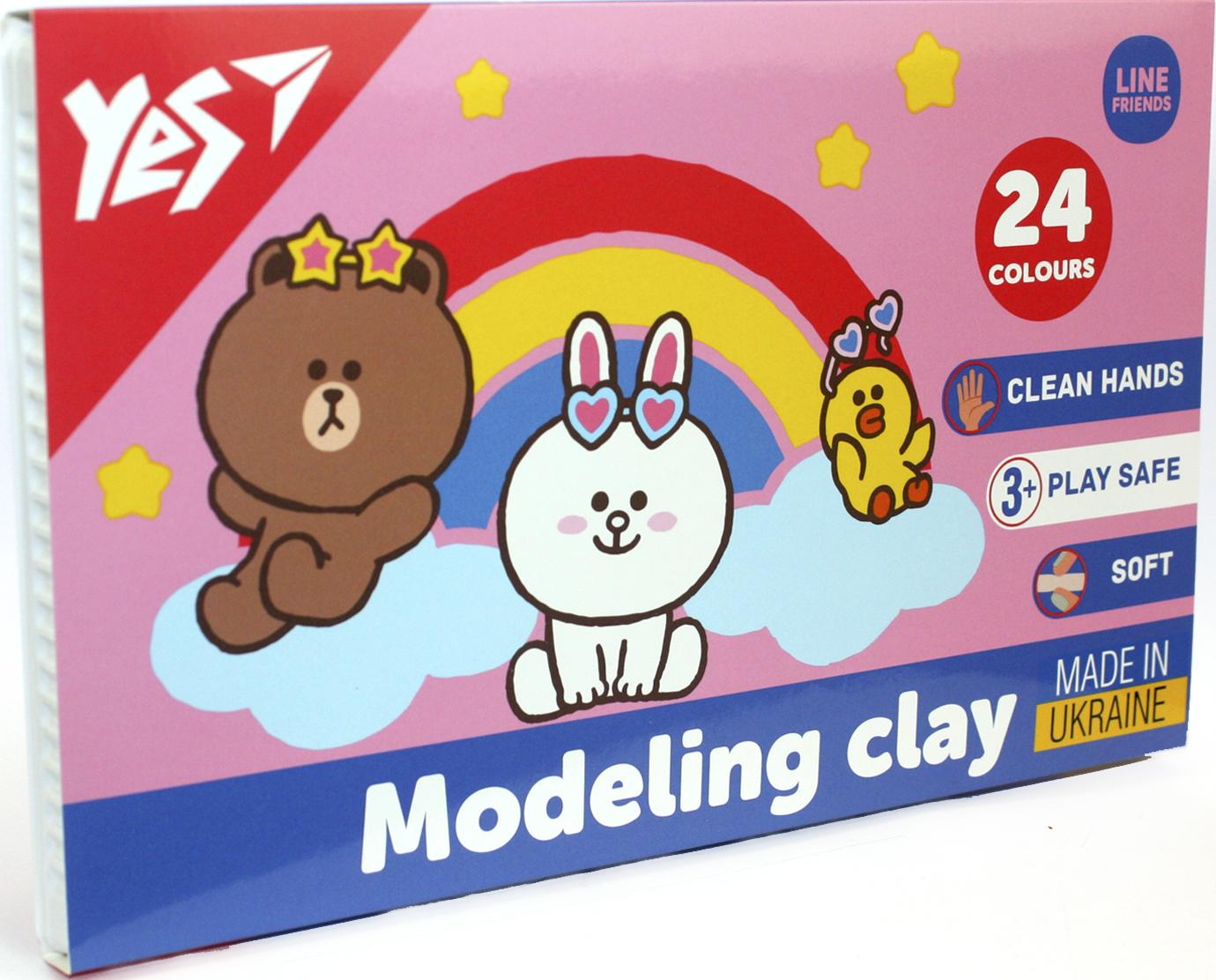 Пластилін Line Friends 24 кольори 480гр