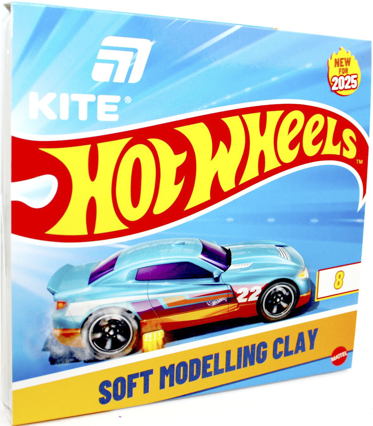 Пластилін Hot Wheels 8 кольорів 160гр восковий