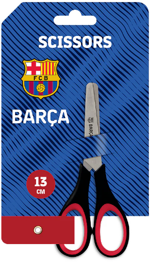 Ножиці дитячі FC Barcelona 13см гумові вставки