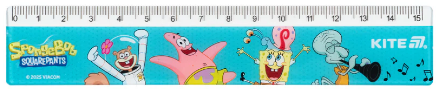 Лінійка пластикова 15см Sponge Bob