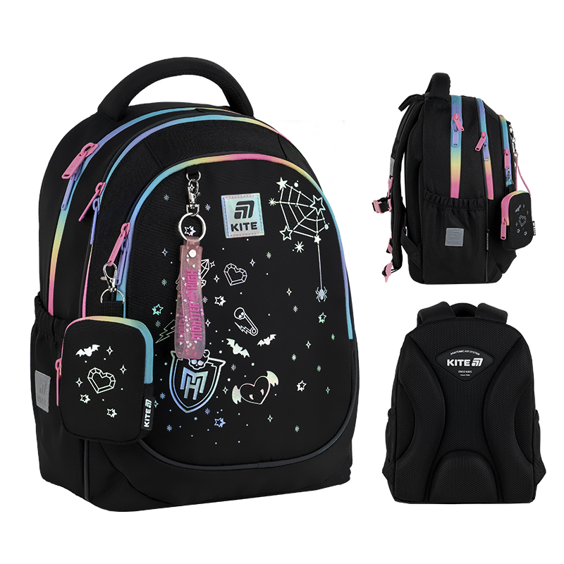 Рюкзак Education Monster High 3 відділення, 2 кишені