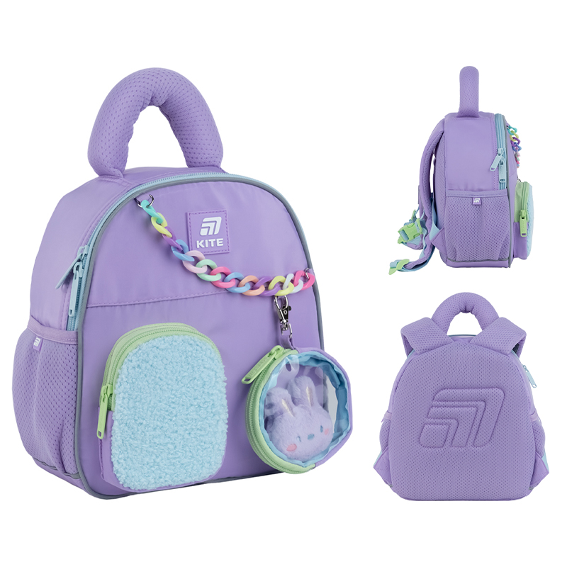 Рюкзак Kids Purple Bunny 1 відділення, 3 кишені