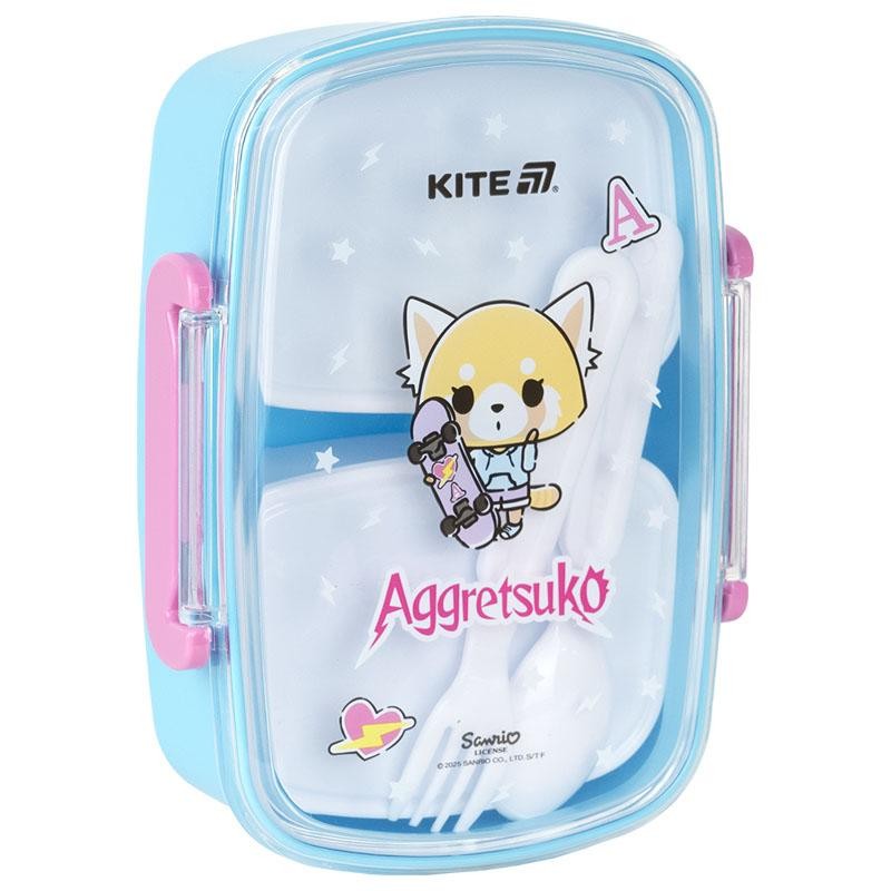 Ланч бокс пластиковий 750мл Aggretsuko з наповненням