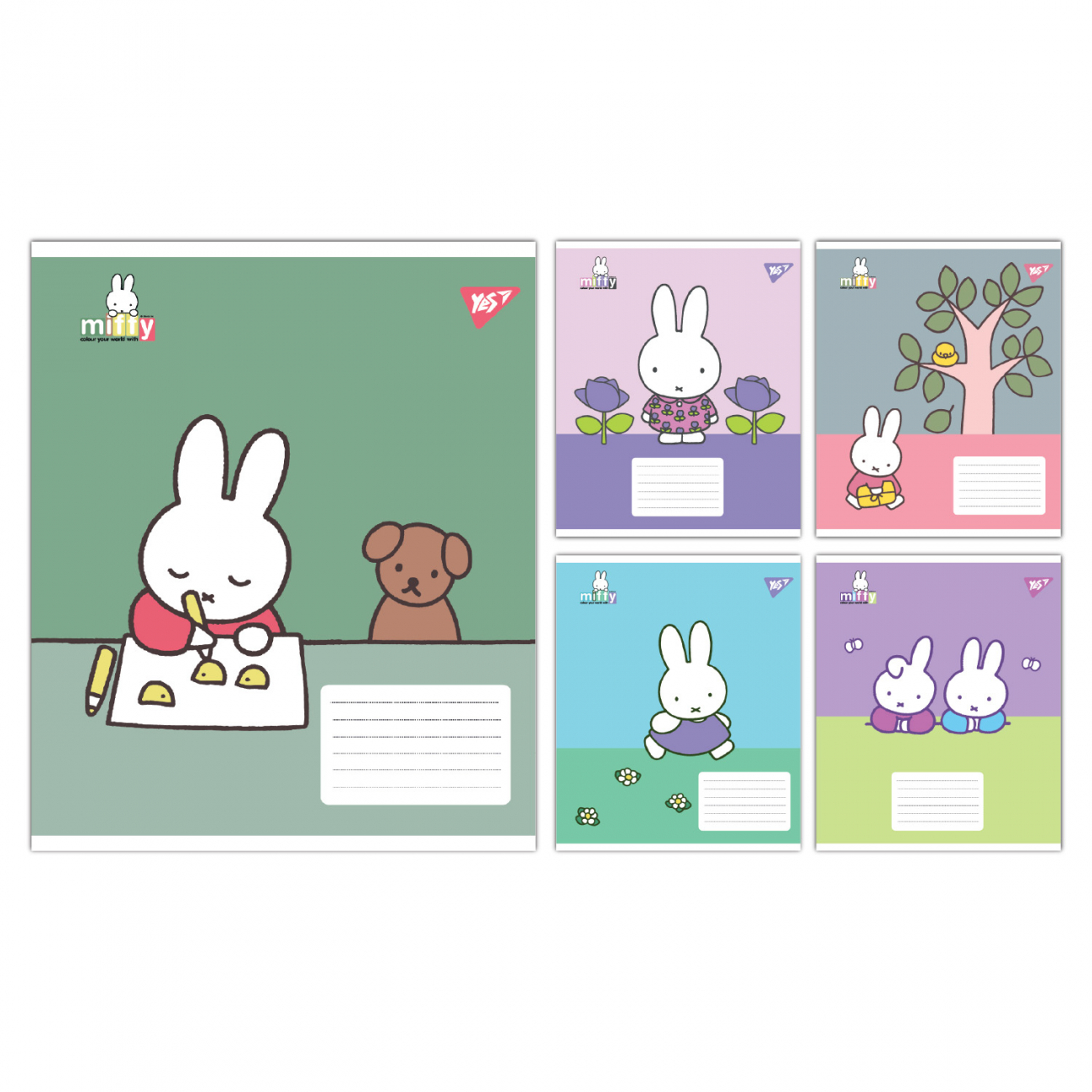Зошит 12 аркушів коса лінія Miffy Spring