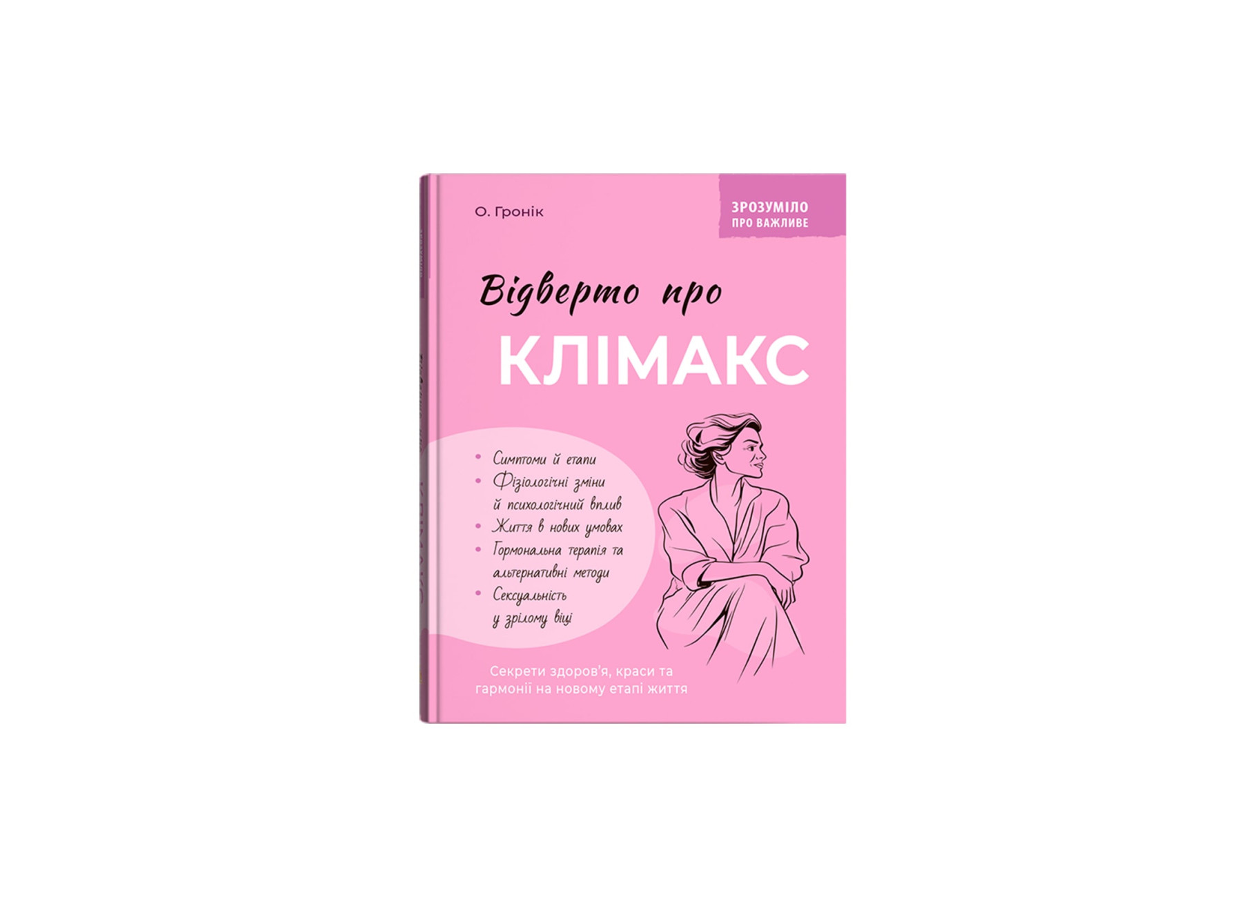 Книжка А5 «Зрозуміло про важливе. Відверто про клімакс»