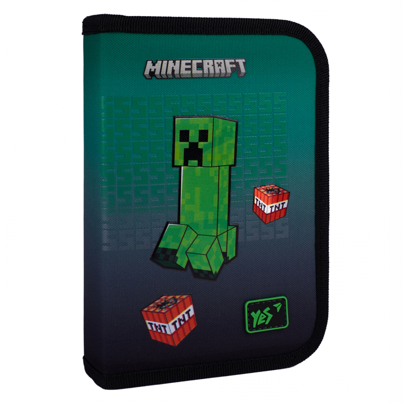 Пенал Minecraft Icons тв., одинарний, 2 клапани