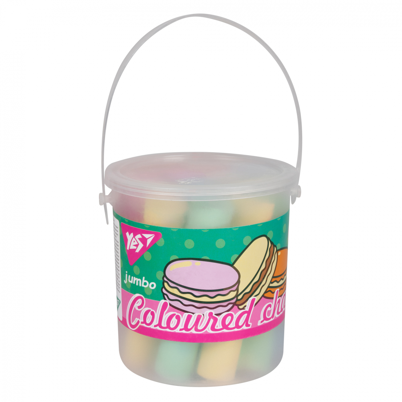 Крейда кольорова 12 шт Sweet Cream у відрі