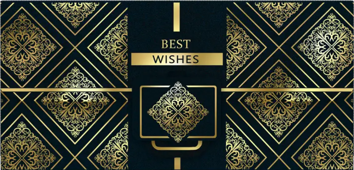 Конверт для грошей «Best wishes» (чол.)