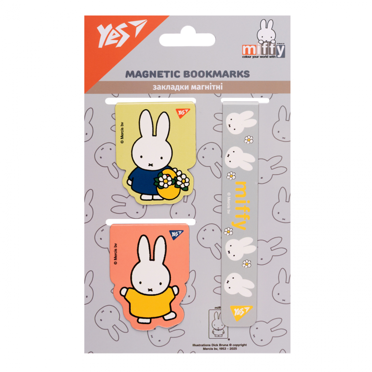 Закладка магнітна Miffy 3 шт