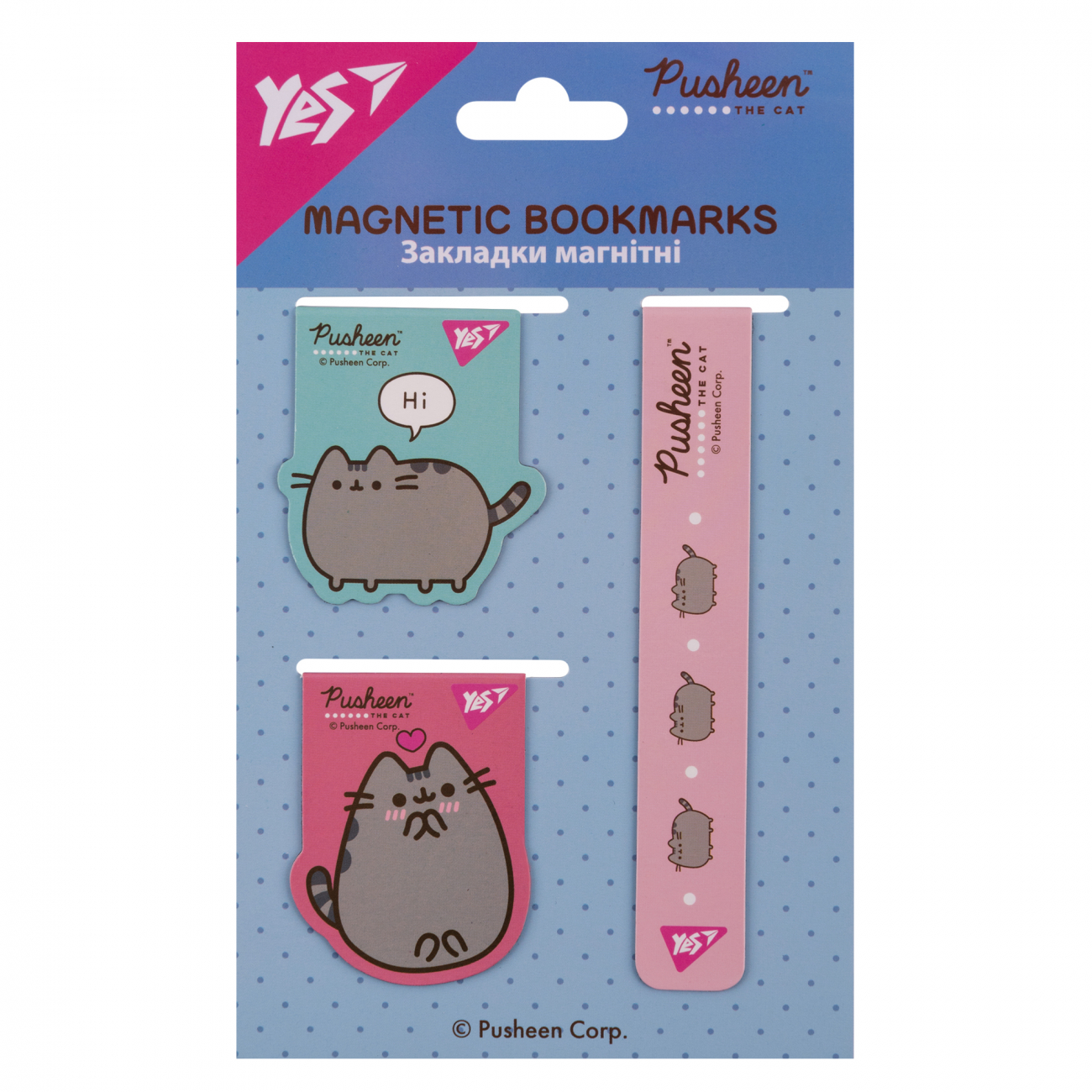 Закладка магнітна Pusheen 3 шт
