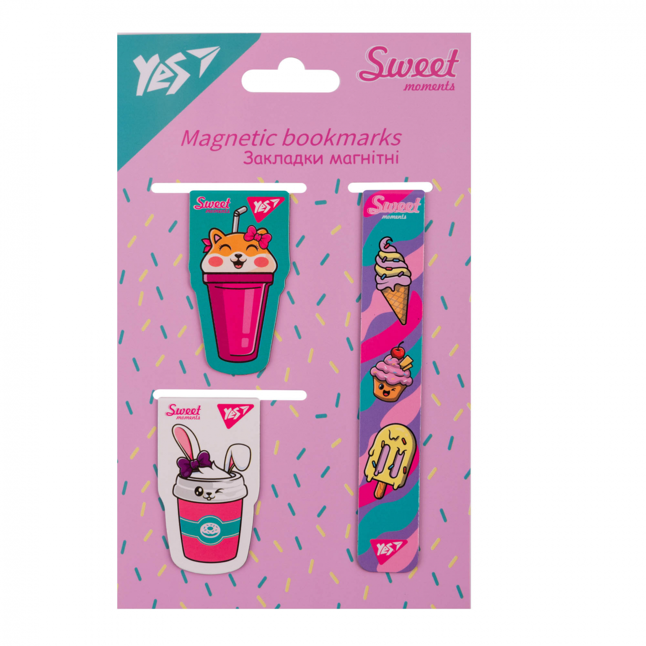 Закладка магнітна Sweet Cream 3 шт
