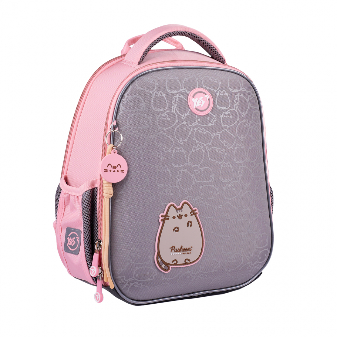 Рюкзак каркасний H-100 Р-25 Pusheen 2 відділення, 3 кишені +подарунок сумка