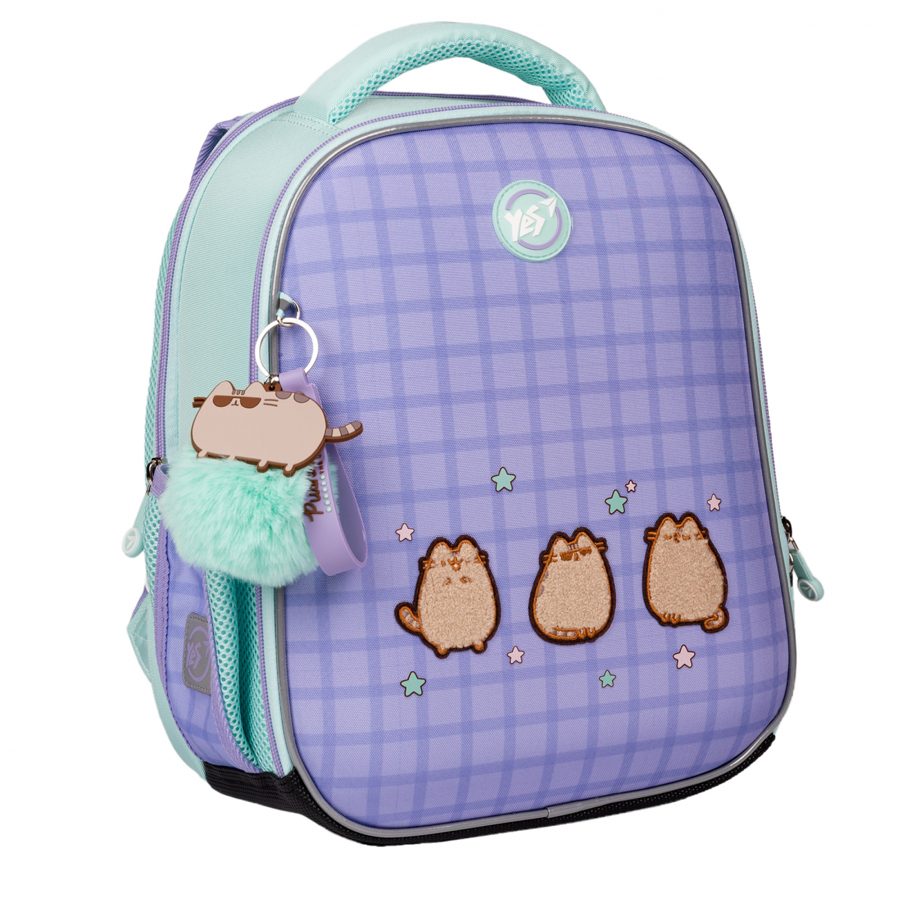 Рюкзак каркасний H-100 Р-25 Pusheen 2 відділення, 3 кишені +подарунок сумка