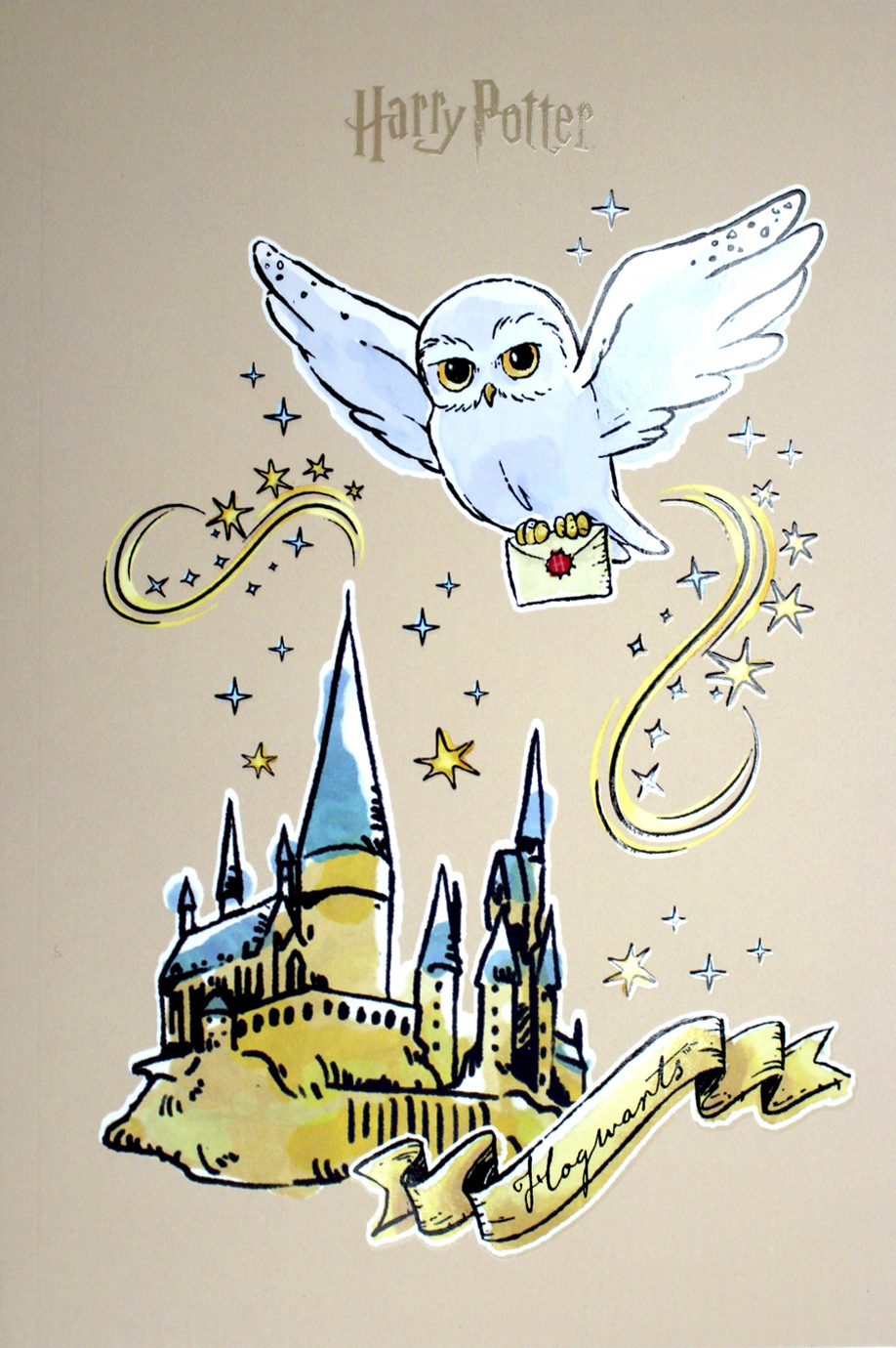 Блокнот А5 64 аркуші б/лінія м'яка обкладинка Harry Potter термобіндер