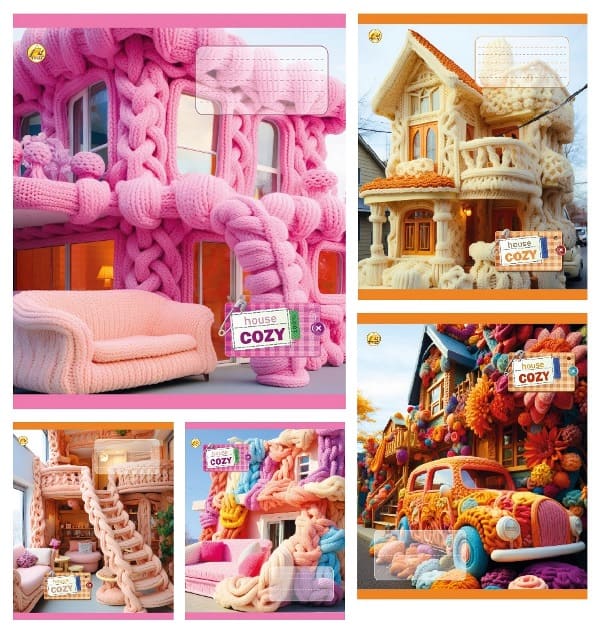 Зошит 24 аркуші лінія «House cozy»