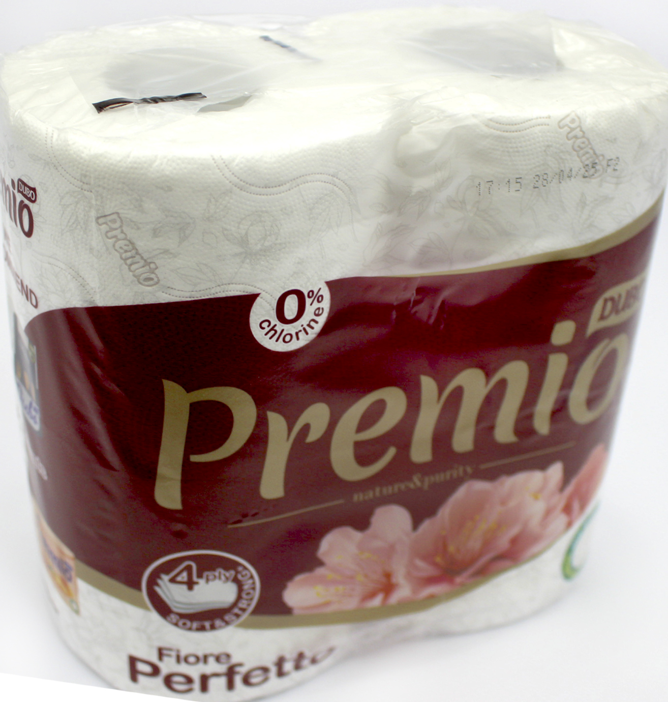 Туалетний папір «Диво Premio Fiore Perfetto» 4шар. (4шт) білий