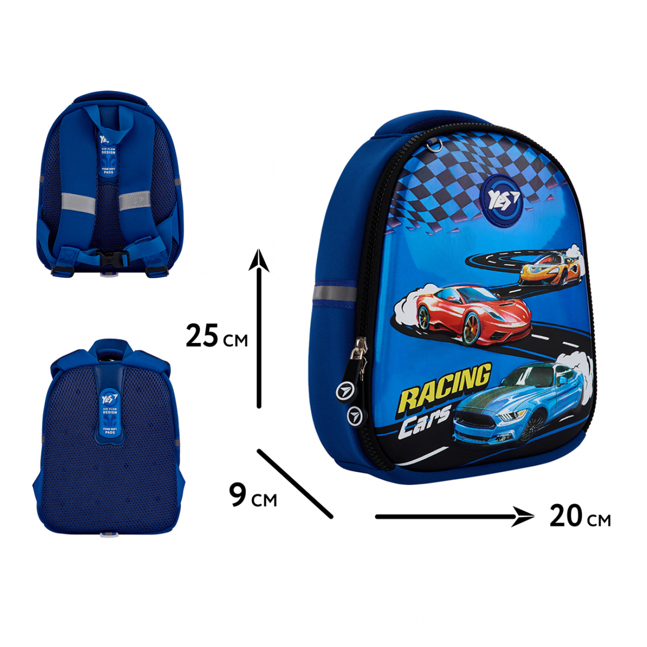 Рюкзак дошкільн. K-33 Р-25 Racing Cars 1 відділення