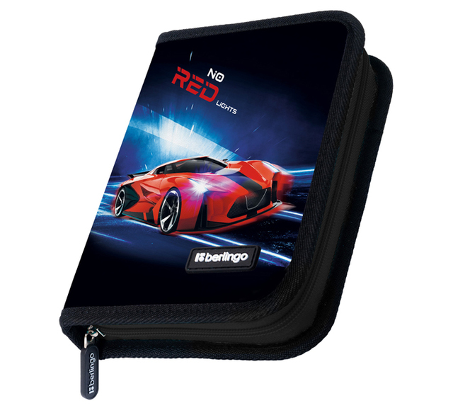 Пенал Red Car 1 відділення, 1відворот без наповнення