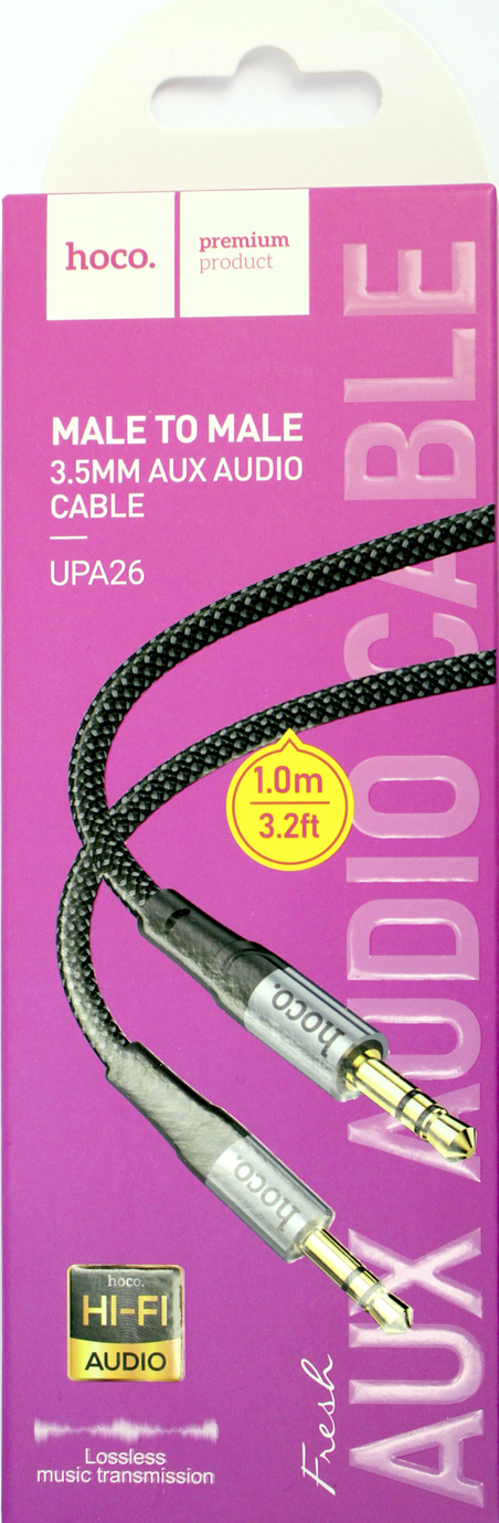 Кабель Aux UPA26 audio cable black