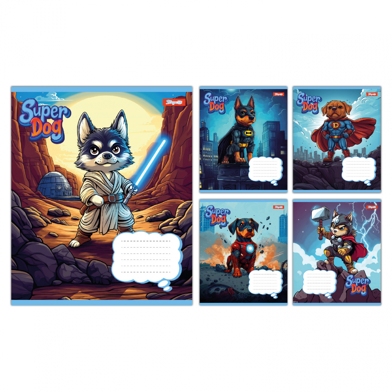 Зошит 12 аркушів лінія 1В Super Dog