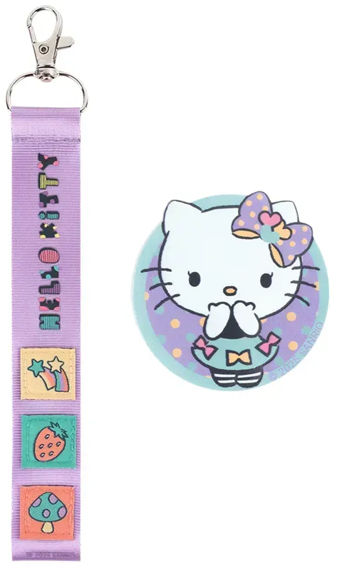 Бейдж Hello Kitty на липучці та підвіска, 2 шт