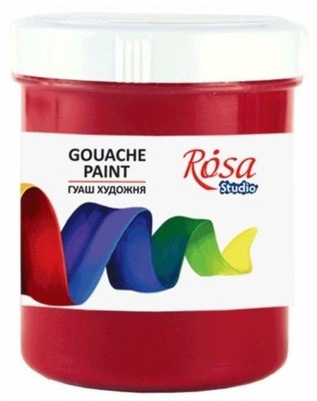 Гуашева фарба «Rosa Studio» кармінова 100мл