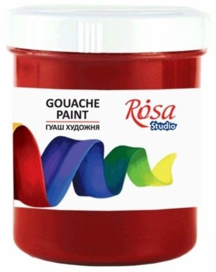 Гуашева фарба «Rosa Studio» червона темна 100мл