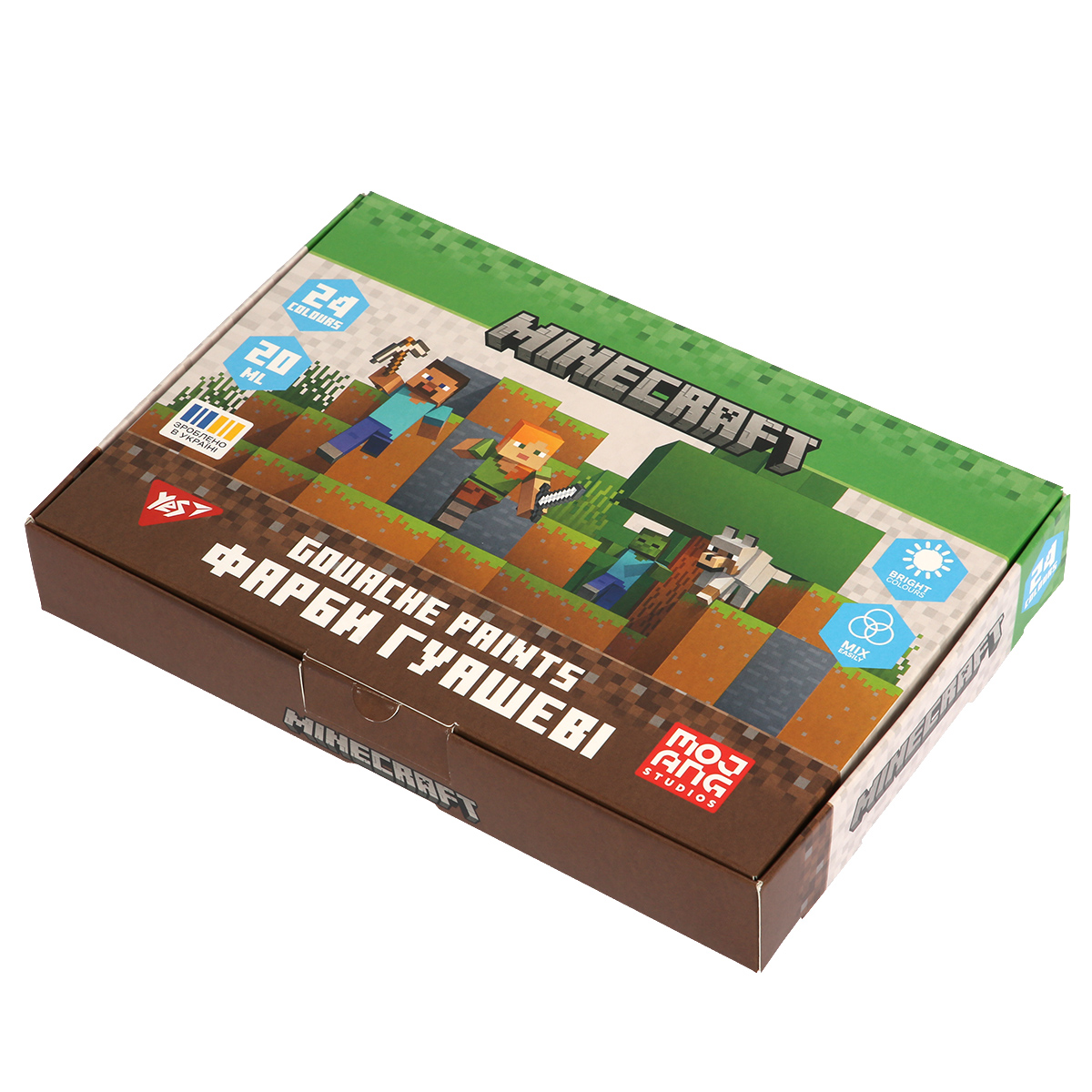 Гуаш Minecraft 24 кольори 20мл