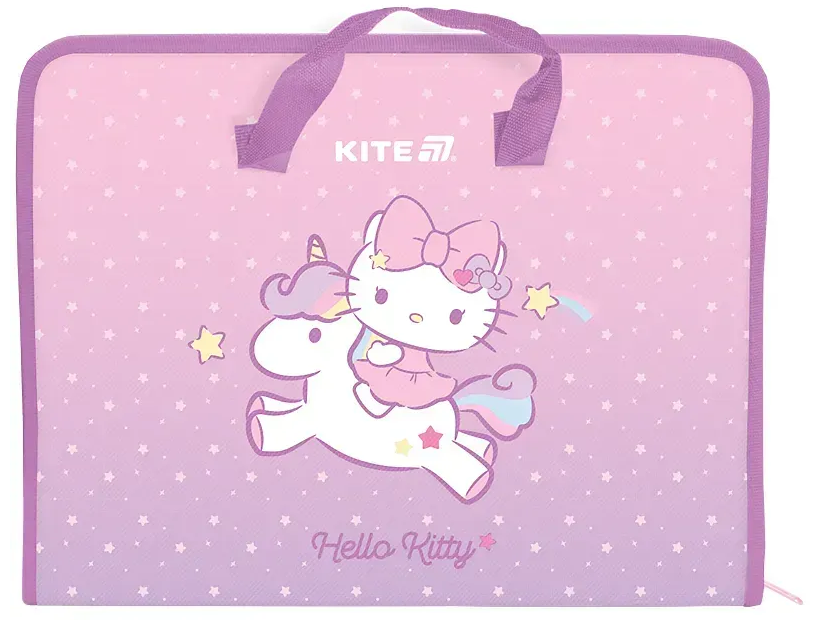 Папка-портфель А4+ Hello Kitty на блискавці