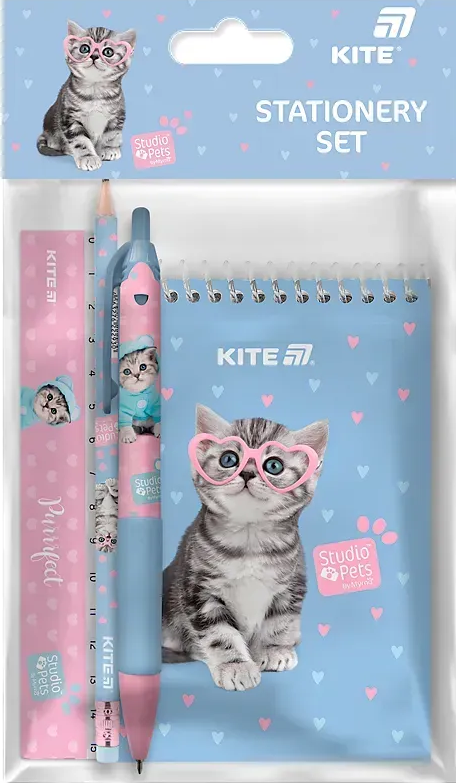 Набір канцтоварів 4 предмети Studio Pets