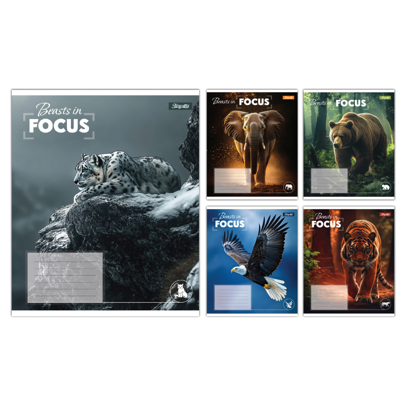 Зошит 24 аркуші лінія 1В Beasts in Focus