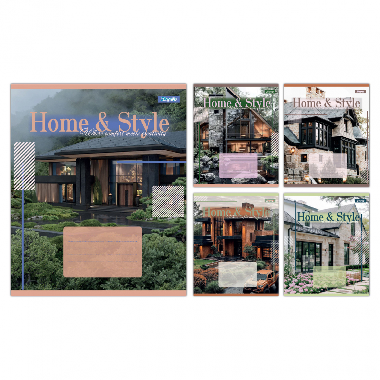 Зошит 36 аркушів лінія 1В Home & Style