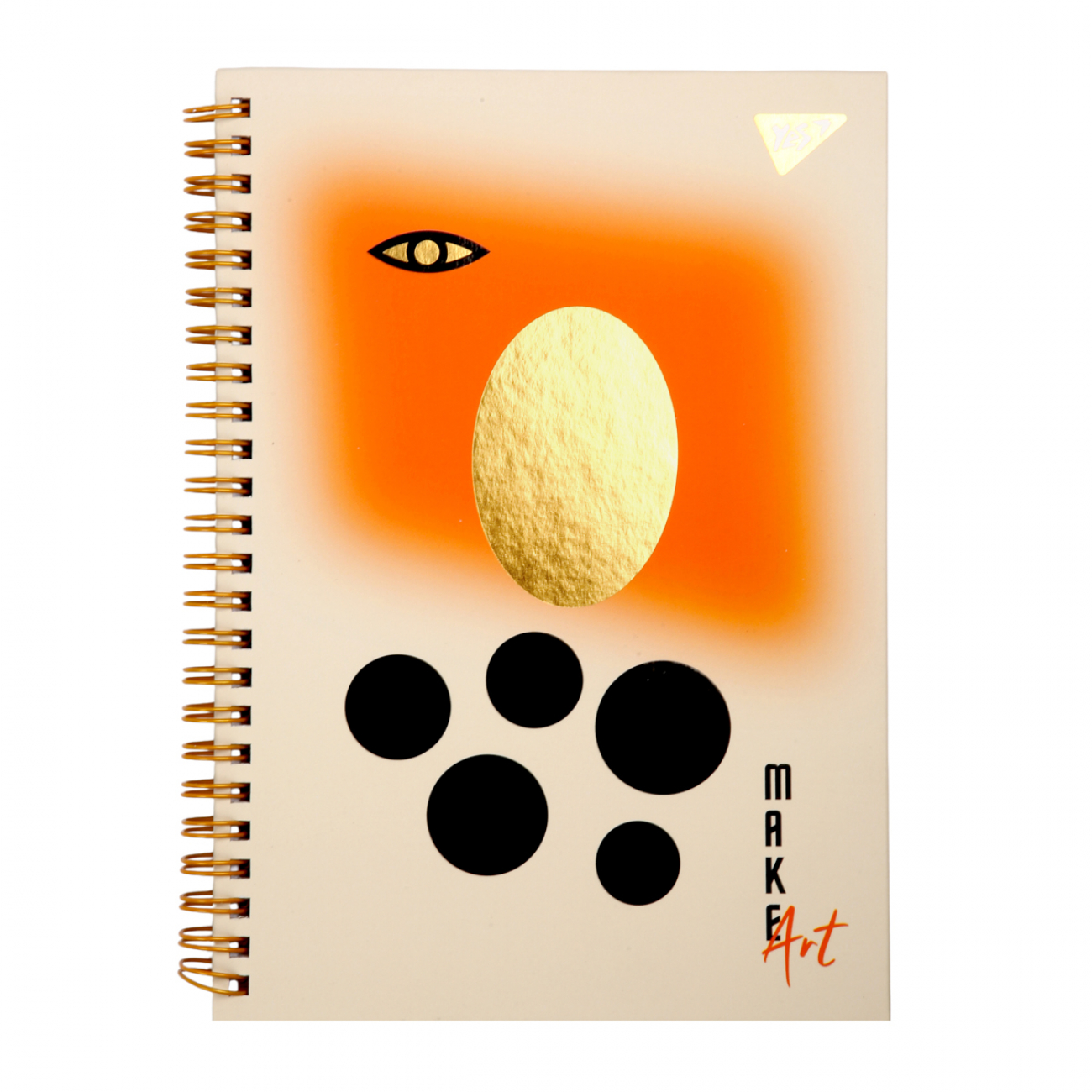 Блокнот пруж. А5 64 аркуші клітинка Make art 7БЦ