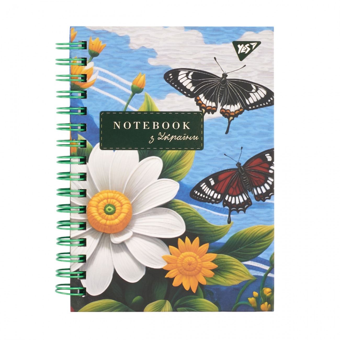 Блокнот пруж. А6 64 аркуші клітинка Ukrainian notebook 7БЦ