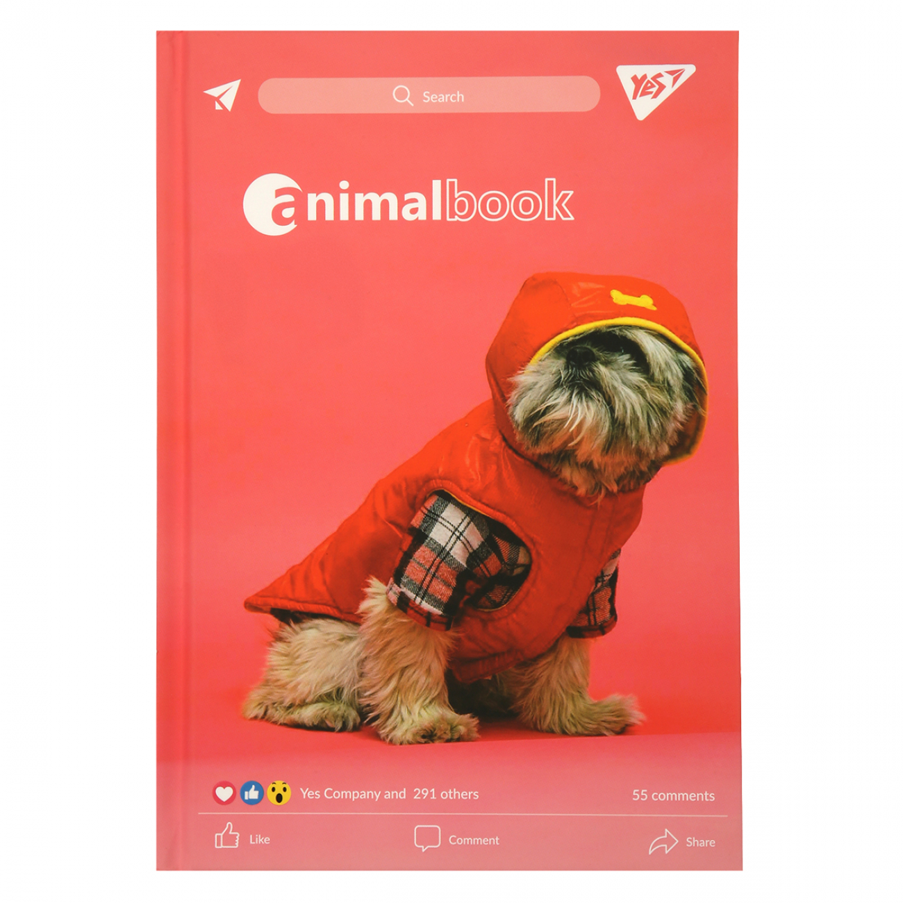 Блокнот А5 64 аркуші лінія Animalbook 7БЦ