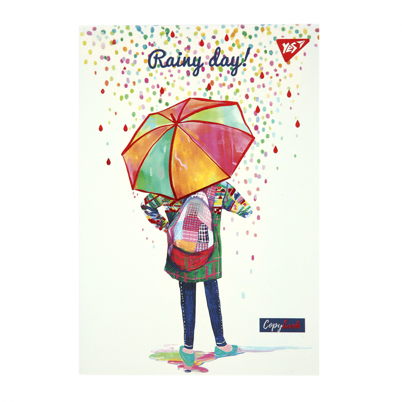 Блокнот А5 64 аркуші клітинка Rainy day інтегральна обкладинка