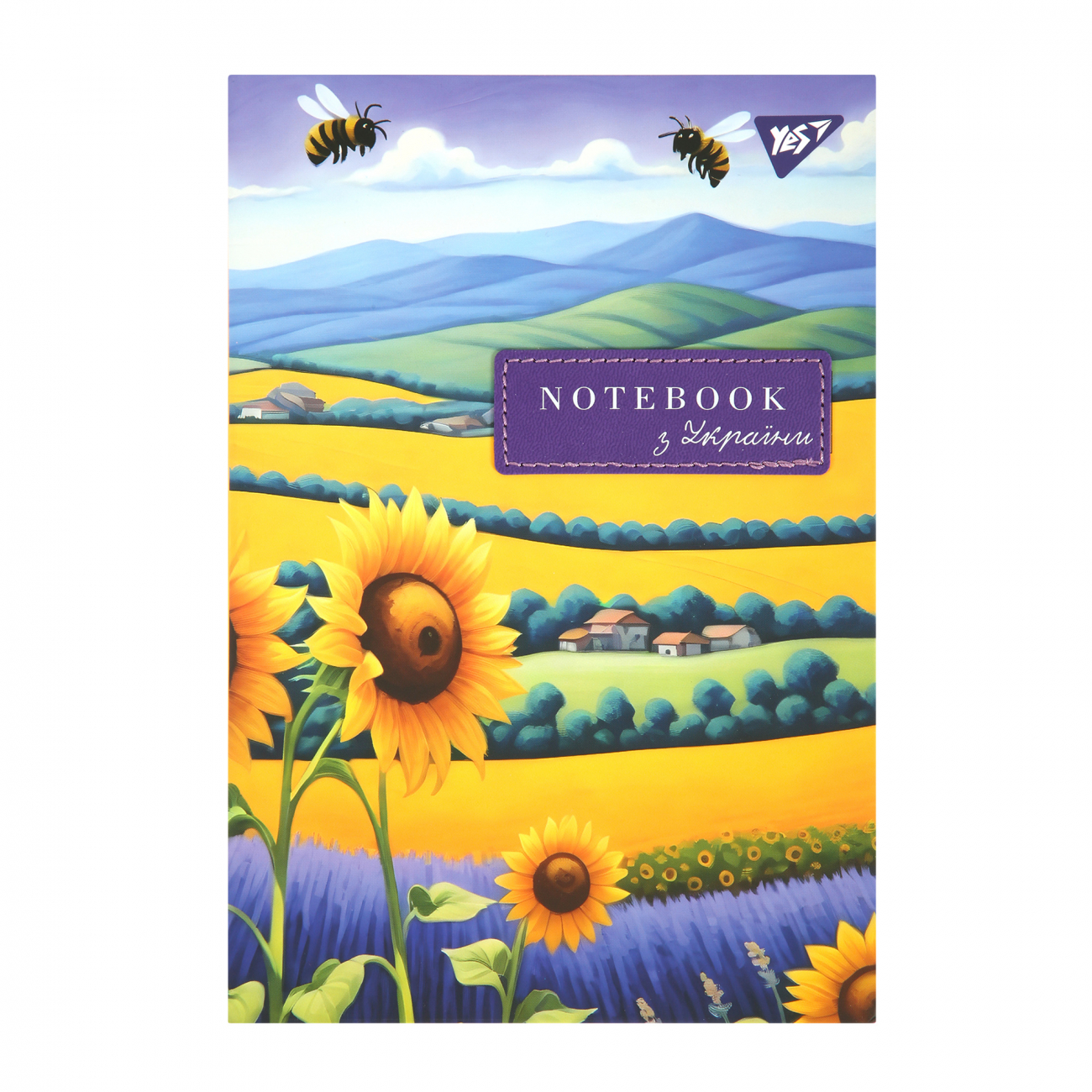 Блокнот А5 64 аркуші клітинка Ukrainian notebook інтегральна обкладинка