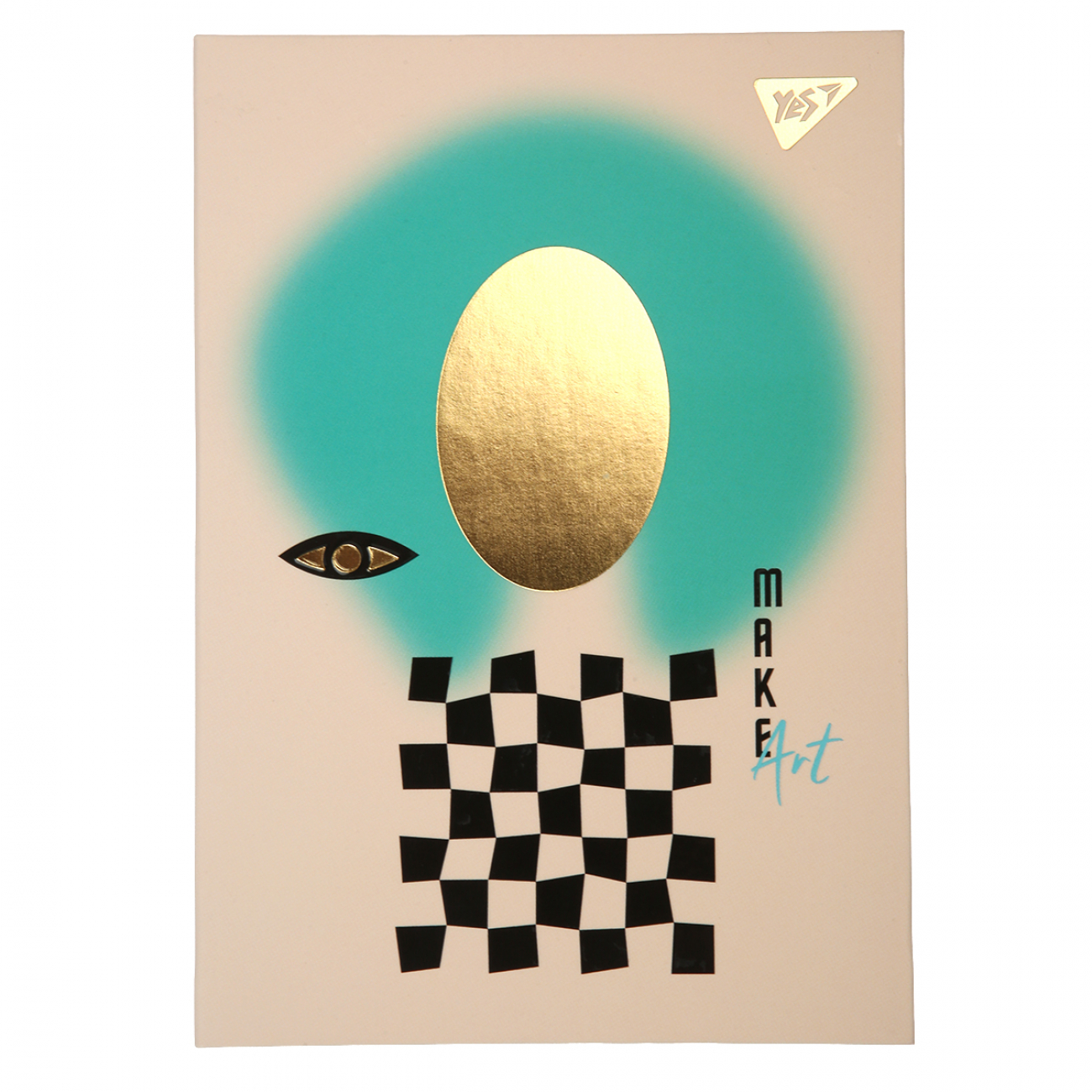 Блокнот А6 64 аркуші клітинка Make art інтегральна обкладинка