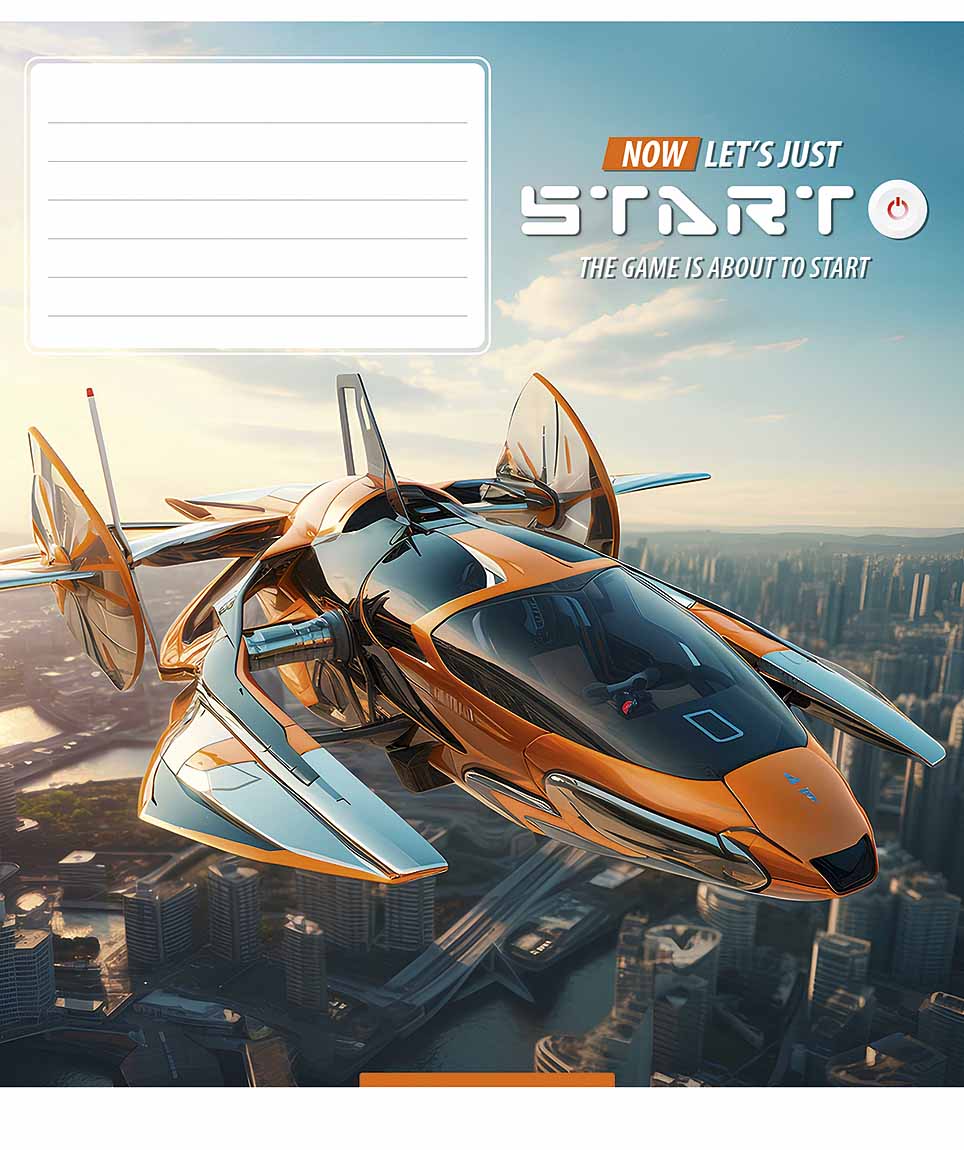 Зошит 12 аркушів лінія «Let's start» ВД-лак