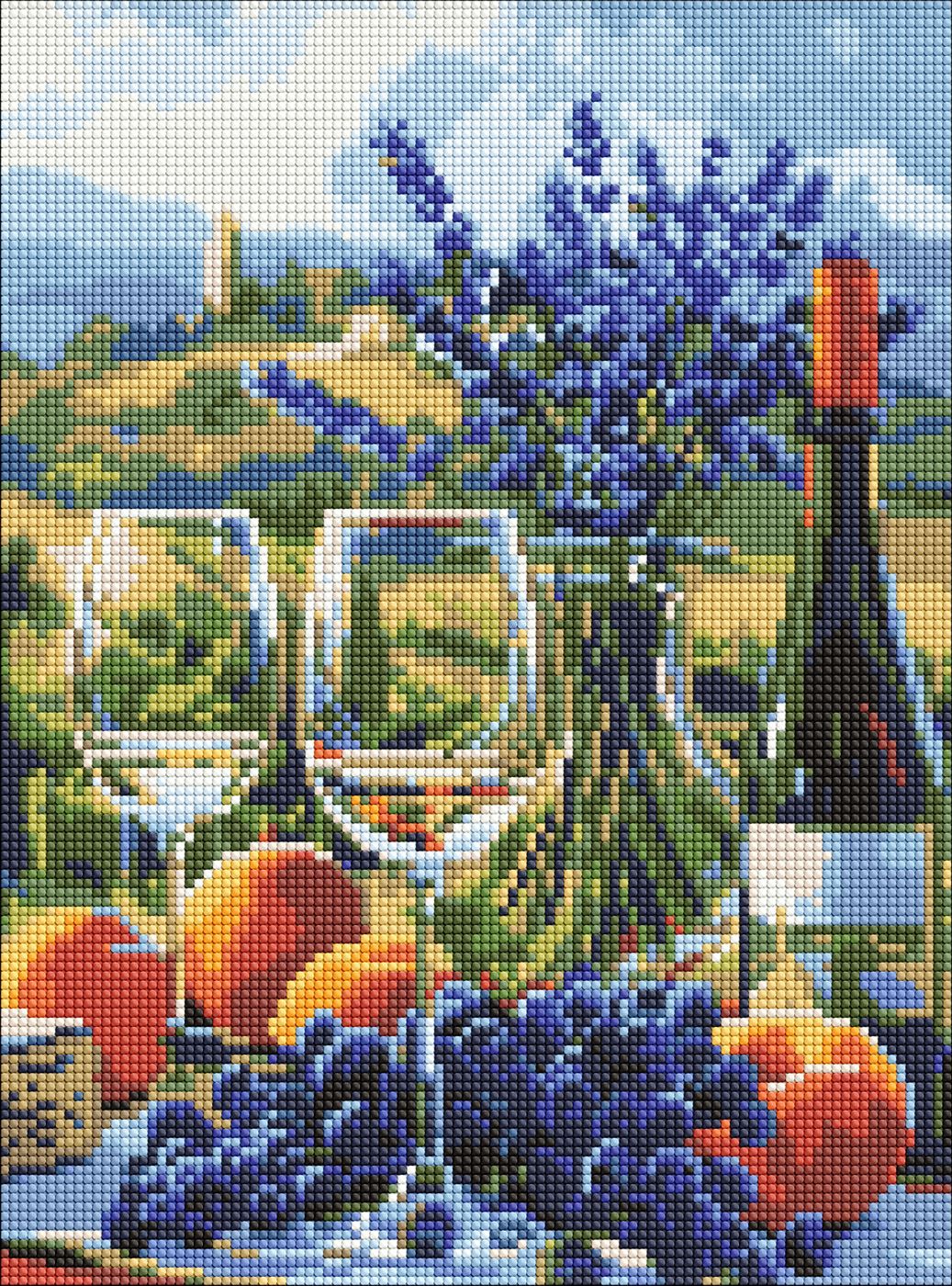 Алмазна мозаїка «Італійська насолода» 30×40см