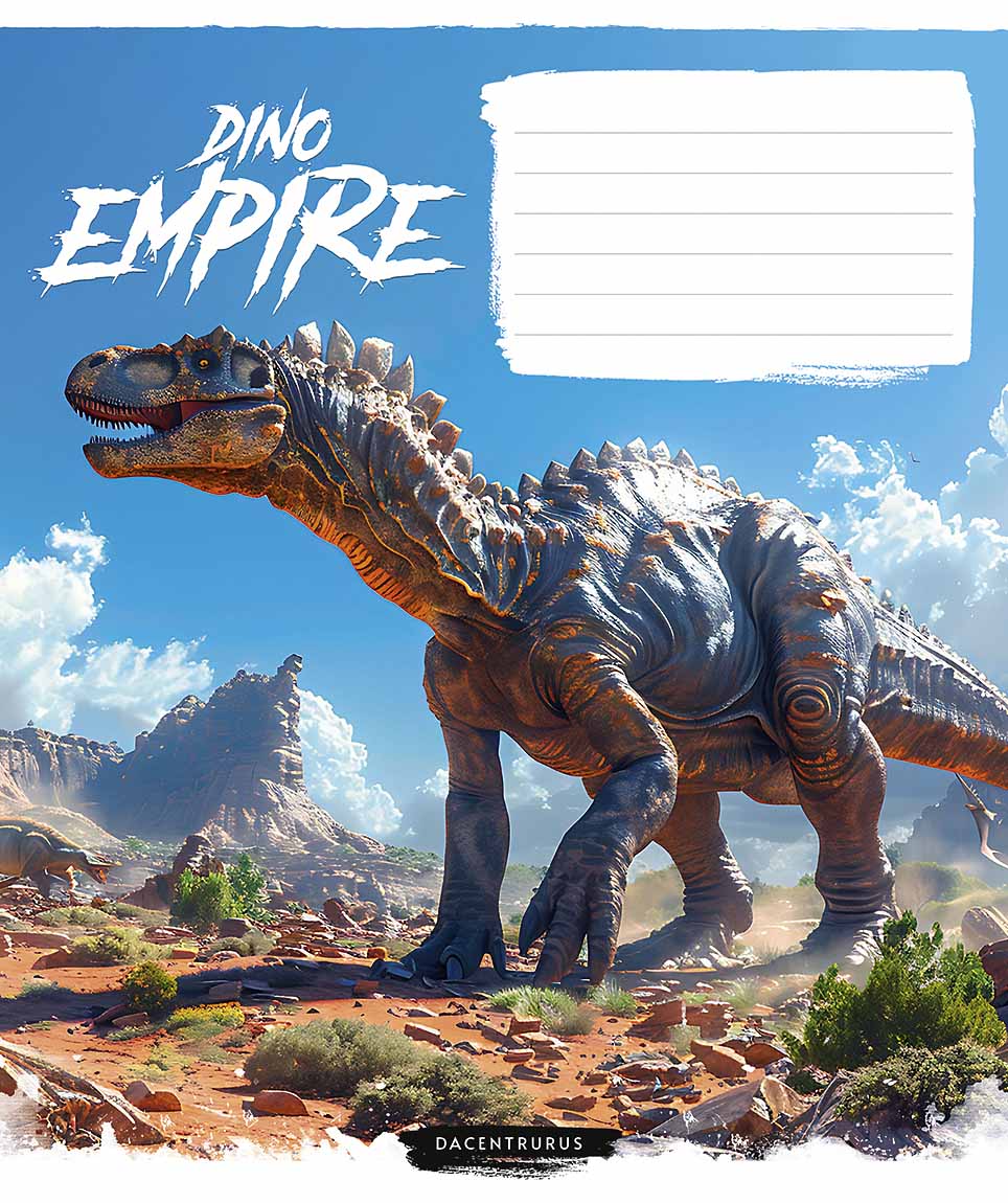 Зошит 18 аркушів лінія «Dino empire (хлопч) » ВД-лак