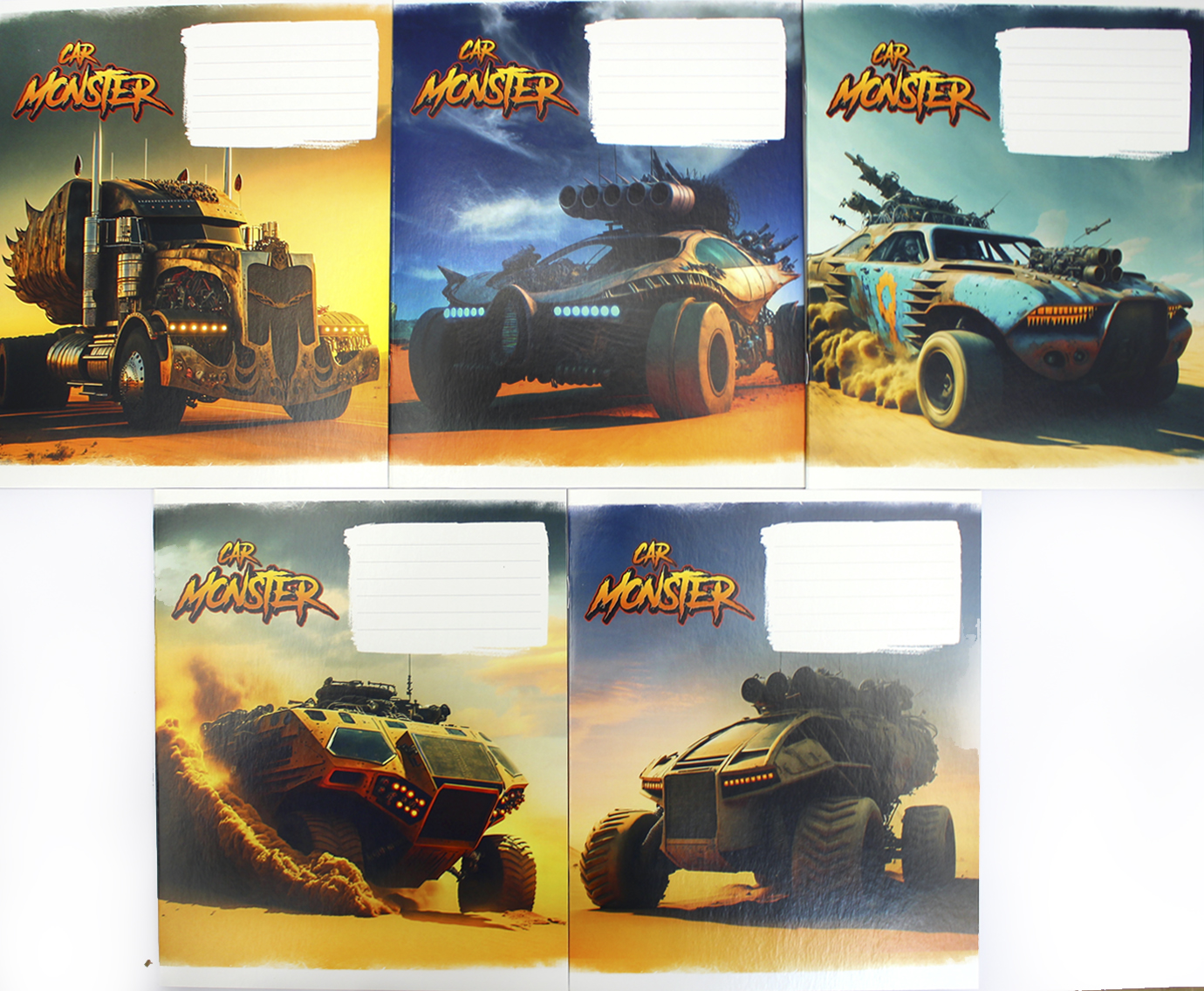 Зошит 12 аркушів лінія «Monster cars»