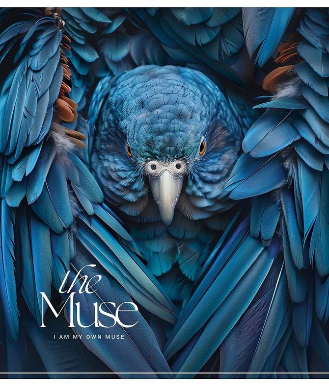 Зошит 96 аркушів клітинка «The Muse» УФ лак