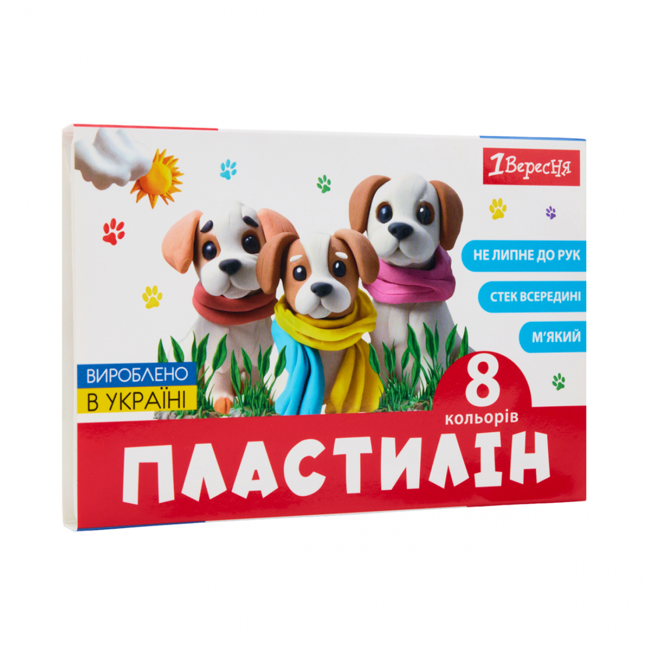 Пластилін «1В» Classic 8 кольорів 160гр
