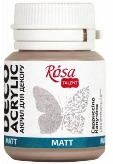 Акрил для декору «Rosa Talent» 20мл капучіно, матовий