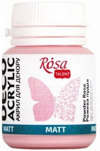 Акрил для декору «Rosa Talent» 20мл рожева пудра, матовий