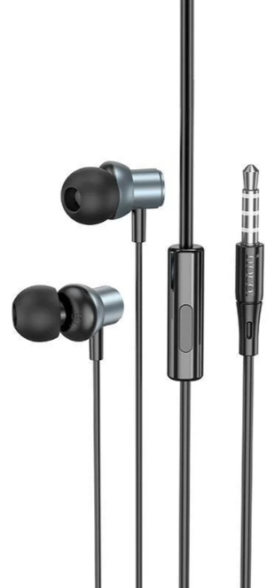 Навушники вакуумні M110 1,2м steel+мікрофон