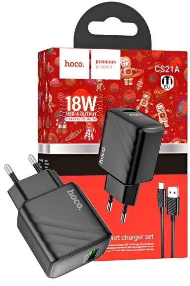 Зарядний пристрій швидка зарядка USB 3.0 18W black